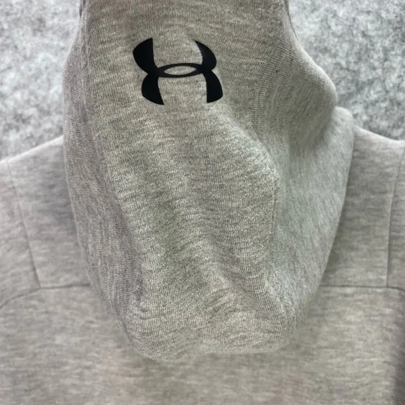 Under Armour Hoodie Mens Medium Gray Hunting Loose Fit Performance Pullover - Picture 10 of 10